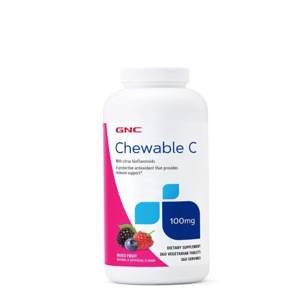 Chewable Vitamin C Tablets 100 mg - Mixed Fruit ||