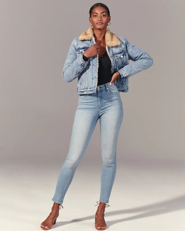 Women's Curve Love High Rise Super Skinny Jeans | Women's Clearance | Abercrombie.com