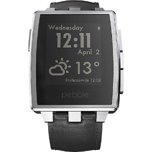 Pebble - Steel Smart Watch for Select iOS and Android Devices