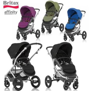 Britax Affinity Stroller, Black/Sky Blue