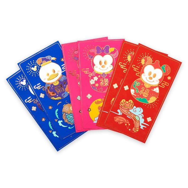 Mickey Mouse and Friends Lunar New Year 2021 Red Packet Envelopes – Disneyland | shopDisney