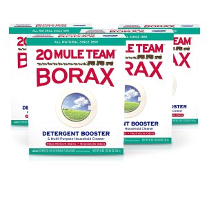 20 Mule Team All Natural Borax Laundry Detergent Booster & Multi-Purpose Household Cleaner, 65 Ounce, 4 Count