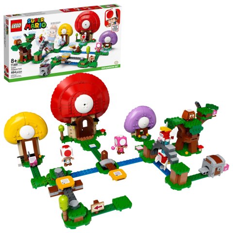 LegoSuper Mario Toad’s Treasure Hunt Expansion Set 71368 Toad Building Toy for Kids (464 Pieces)