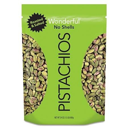 Wonderful Pistachios Shelled, Roasted and Salted (24 oz.)