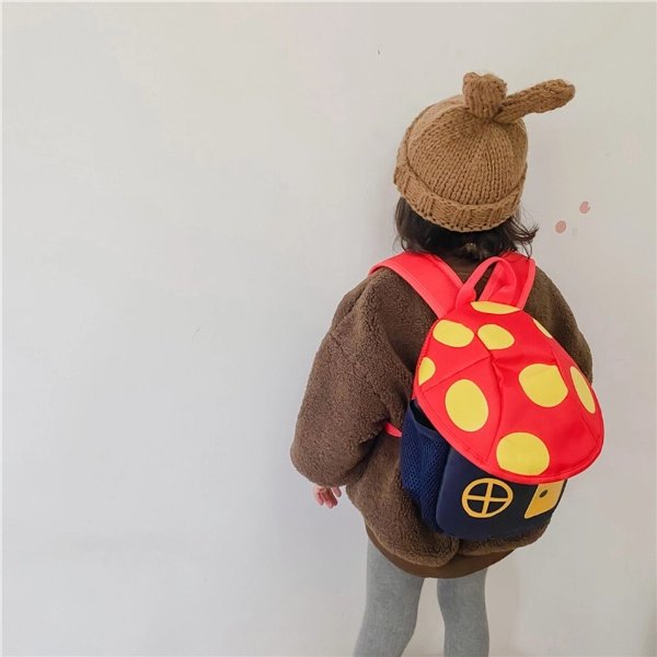 Toddler / Kid Cute Mushroom House Kindergarten Shoulder Backpack Boy Girl Travel Snack Backpack