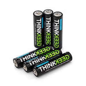 ThinkGeek Super Monkey Powered Batteries 6 Pack