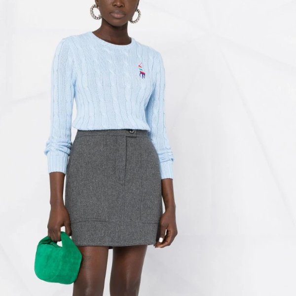 Polo Pony cable-knit jumper