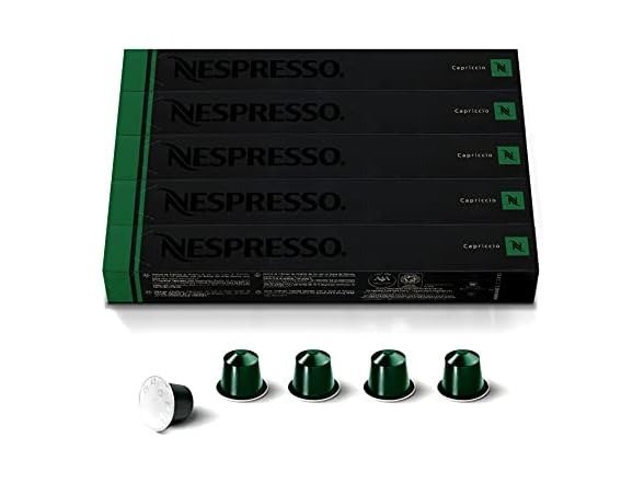 (100 Count)Capsules OriginalLine, Capriccio, Medium Roast Espresso Coffee, 100 Count Coffee Pods, Brews 1.35oz (ORIGINAL LINE ONLY)