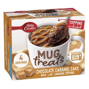 Betty Crocker Mug Treats, Chocolate Caramel Cake, 12.5 oz, 4 ct (Pack of 6)