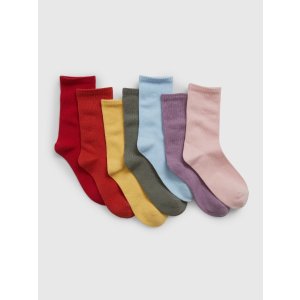 GapKids Cotton Crew Socks (7-Pack)