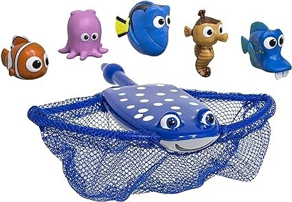 Disney Finding Dory Mr. Ray's Dive and Catch Game, Bath Toys and Pool Party Supplies for Kids Ages 5 and Up