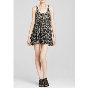 Free People Dress - Printed Lace Trapeze @ Bloomingdales