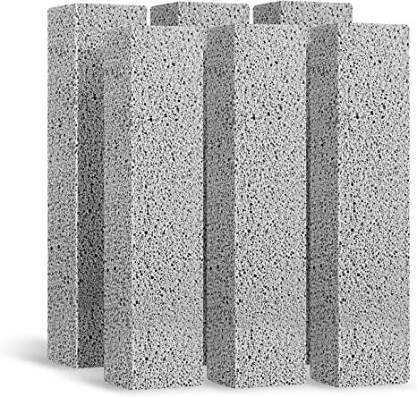 6Pack Pumice Stone for Toilet Cleaning Bowl Stick,Powerfully Cleans Hard Water Rings，Calcium Buildup & Stains, Suitable for Cleaning Toilet, Bathtubs, Kitchen Sink, Grill