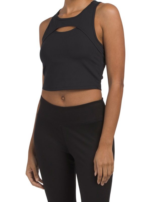 Keyhole Front Cropped Bra Tank | Workout Tops | Marshalls