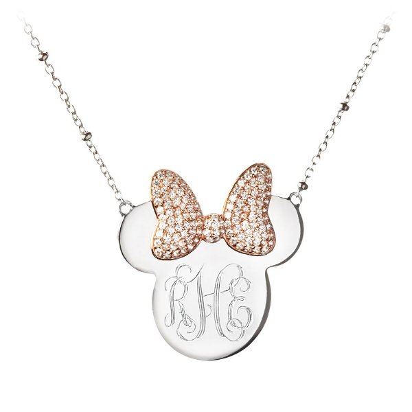 Minnie Mouse Monogram Necklace by Rebecca Hook - Personalizable | shopDisney