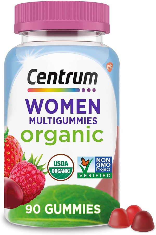 Centrum Women's Organic Multigummies Women's Multivitamin Gummies 90 Ct