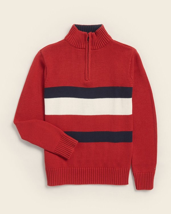 (Boys 8-20) John Quarter-Zip Sweater