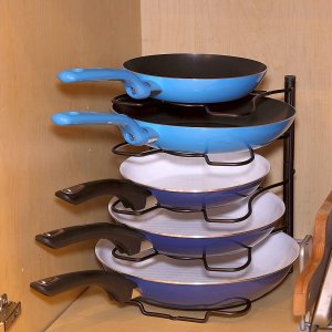 SimpleHouseware Kitchen Cabinet Pantry Pan and Pot Lid Organizer Rack Holder