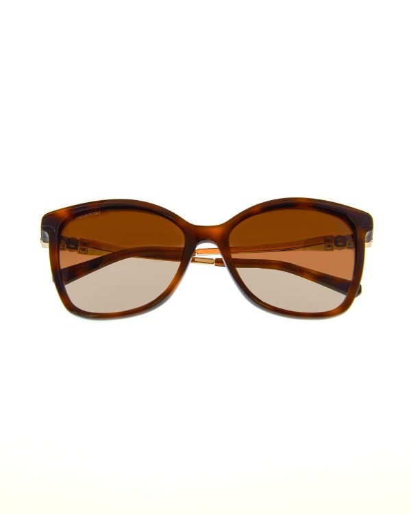 Dark Havana & Brown Sunglasses SK0154-H-5452F