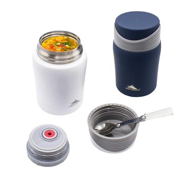 High Sierra 24 oz Vacuum Insulated Stainless Steel Food Jars - Set of 2 -  Bunting Online Auctions