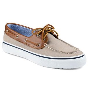 SPERRY Bahama Canvas and Leather Boat Shoes