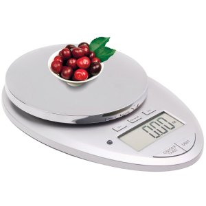 Ozeri Pro II Digital Kitchen Scale in Elegant Chrome, 1g to 12 lbs Capacity, with Countdown Kitchen Timer
