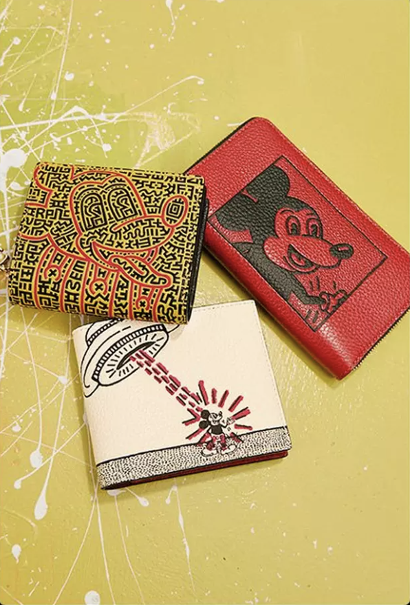 Disney Mickey Mouse X Keith Haring 3 In 1 Wallet