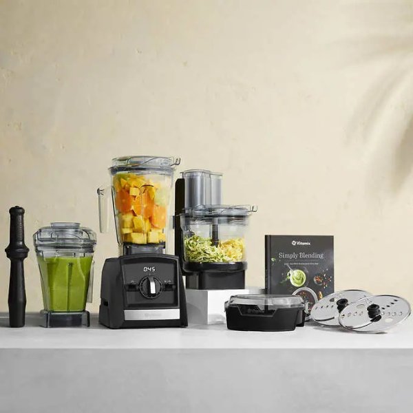  Vitamix Ascent Series A3300 SmartPrep Kitchen System, Black, 64  Fl Oz: Home & Kitchen