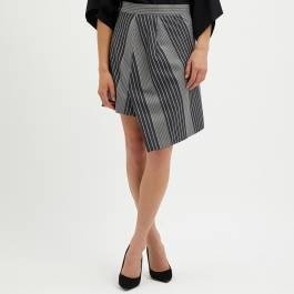 灰色羊毛mini短裙