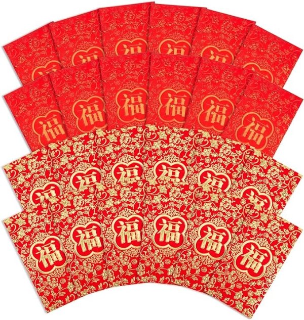 36PCS Chinese Red Envelopes