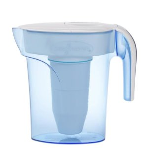 ZeroWater® 7 Cup Ready-Pour® Filtered Pour-Through Water Pitcher - Blue