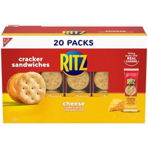 RitzCheese Sandwich Crackers, 20 Snack Packs (6 Crackers Per Pack)