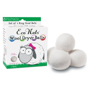 Eco Nuts Wool Dryer Balls, 4 Balls