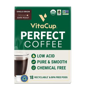 VitaCup Perfect Low Acid Coffee Pods 18 CT