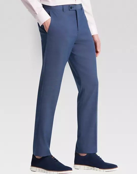Paisley & Gray Slim Fit Suit Separates Pants, Blue Chambray - Men's Slim Fit | Men's Wearhouse