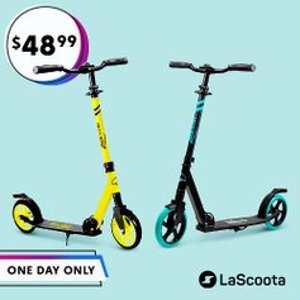 限今天：LaScoota 儿童踏板车特卖 单排轮，更练平衡感