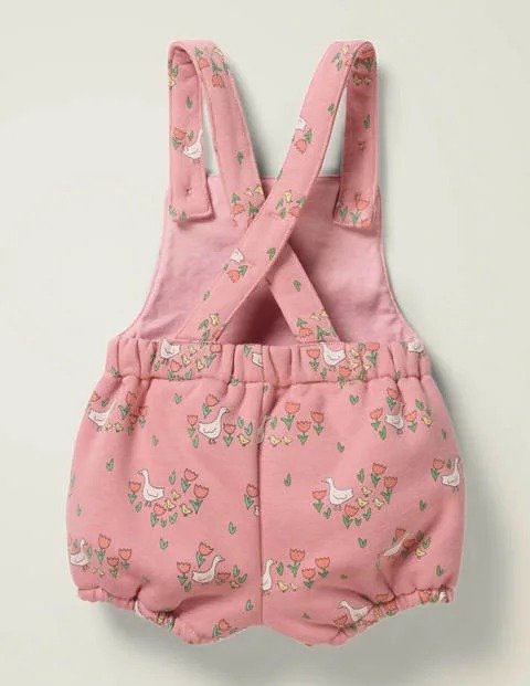Supersoft Jersey Romper - Boto Pink Duckling Meadow | Boden US