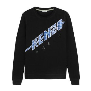 KENZO Appliquéd cotton-jersey sweatshirt @ Net-A-Porter
