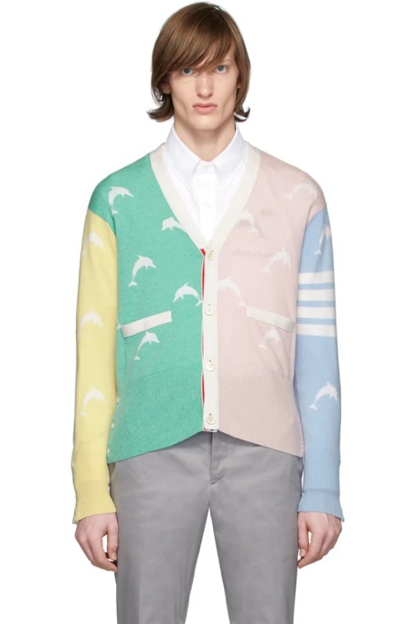 Multicolor Dolphin 毛衣外套