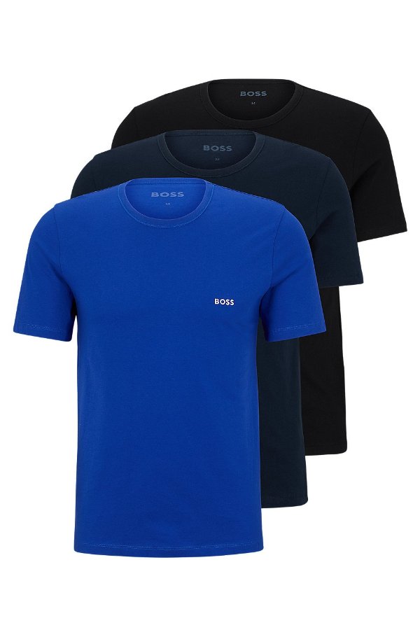 Three-pack of underwear T-shirts in cotton jersey