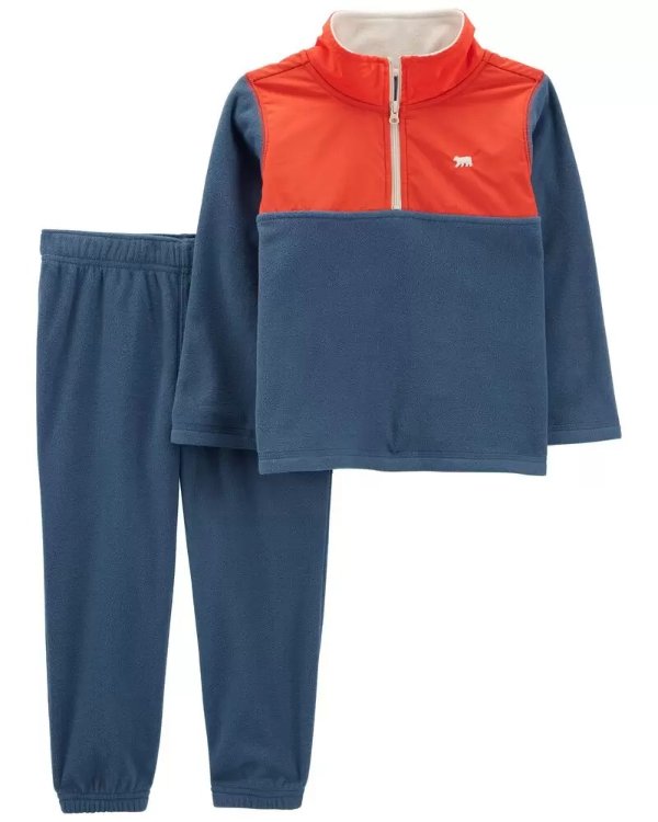 Baby 2-Piece Colorblock Pullover & Jogger Set