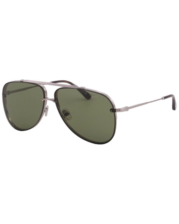 Men's Leon 62mm Sunglasses / Gilt