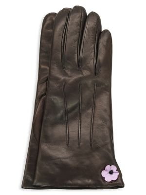 ​Leather Cashmere-Lined Gloves