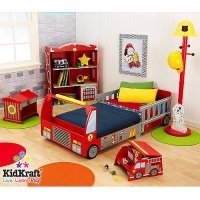 消防车幼儿床+床头柜