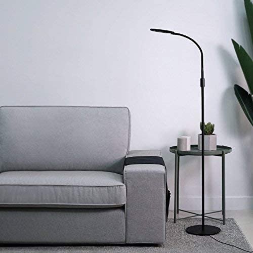 LED Floor Lamp, 3 Color Temperatures & 20 Dimmable Brightness Levels, Eye Care Floor Light with Flexible Gooseneck, Standing Reading Lamp for Living Room, Bedroom, Office and Dorm(8W)