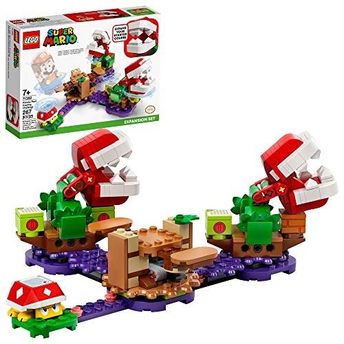 Super Mario Piranha Plant Puzzling Challenge Expansion Set 71382 Building Kit; Unique Toy for Creative Kids, New 2021 (267 Pieces)