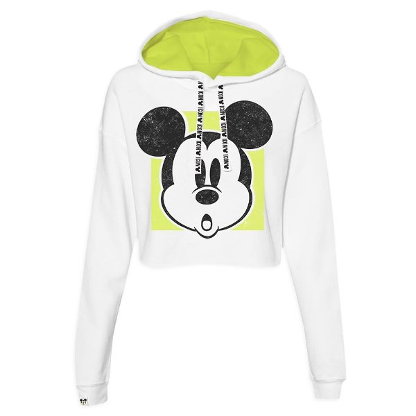 Mickey Mouse Cropped Pullover Hoodie for Women | shopDisney