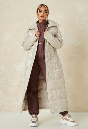 - Cream Quilted Puffer