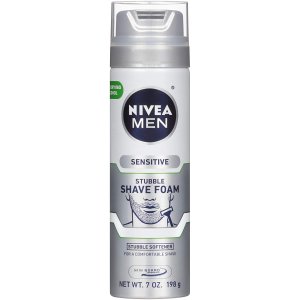 Nivea Men Sensitive Skin & Stubble Shave Foam - Beard Softener For Men - 7 Fl Oz