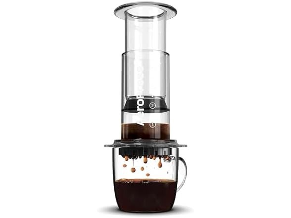 Clear Coffee Press – 3 in 1 brew method combines French Press, Pourover, Espresso
